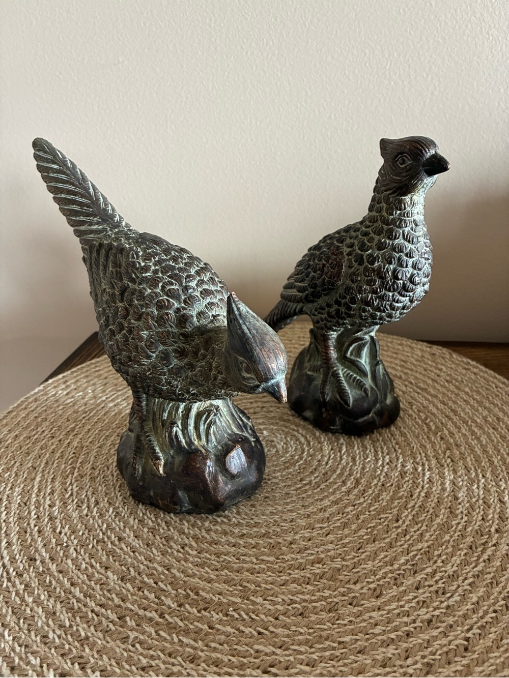 Hobby Lobby Pheasant Figurine’s - Pair NWOT!